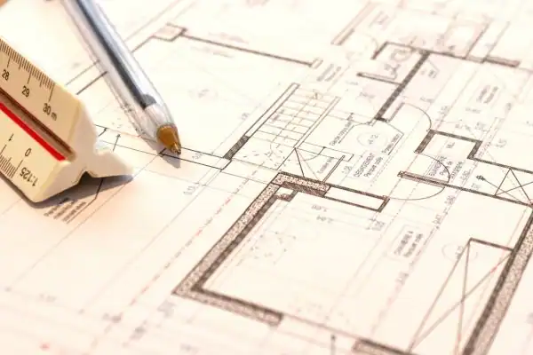 Image of architect Darwen drawings